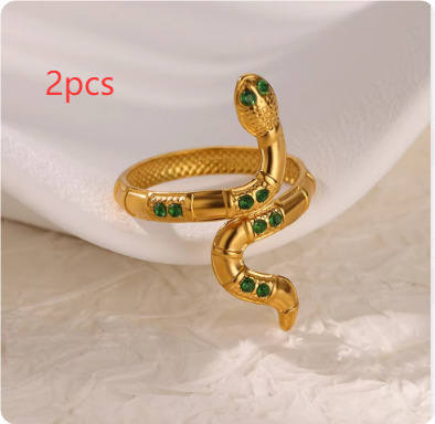 Green Zircon Flower Ring For Women
