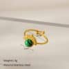 Fashion Natural Stone Turquoise Ring