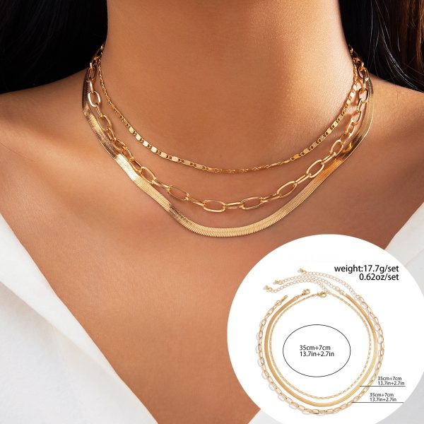 281e4d3f-84d6-48ca-8e80-1c95eaeadb6a_fine.jpeg Snake Bone Chain Contrast Color Necklace Women's Versatile Diamond