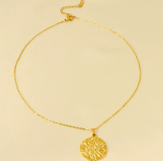 Amazon Personalized Carved Coin Pendant Beautiful Bohemian Necklace Romantic