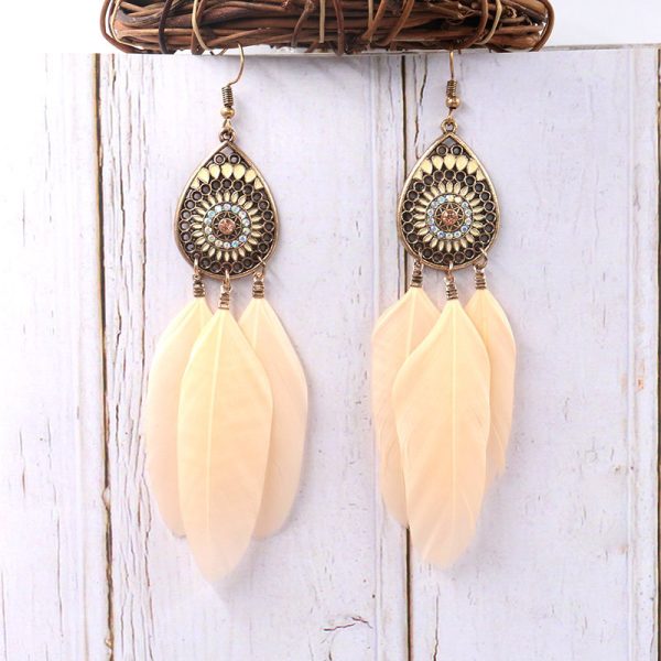 Drop-shaped long pendant