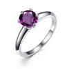Six-claw 1 Karat Rhinestone Ring Moissanite Open Female Ring