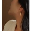 Body Art Side Face Heavy Circle Earrings