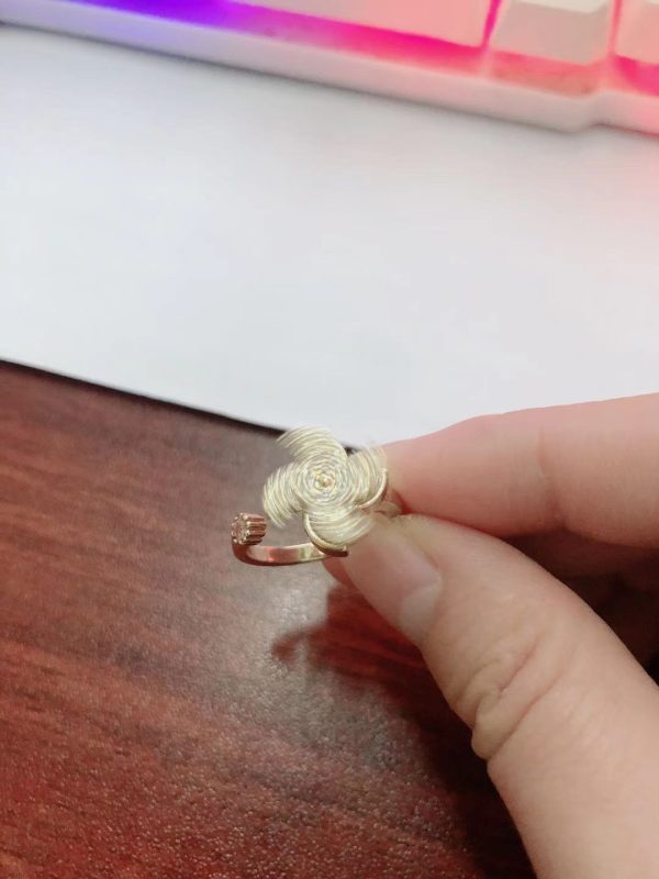 Female Versatile Micro Inlaid Rotating Ring