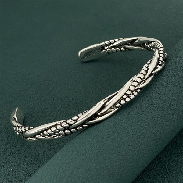 Silver Plated Vintage Men's Bracelet