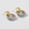 Ornament Circle Pendant Stud Senior Sense All-match Temperament Earrings