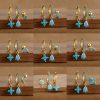 28d56c9c-2cb3-4613-b94f-7fdae97fb9fe.jpg Fashion Diamond-embedded Turquoise Earring Set Women
