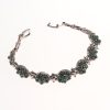 Women's Silver-plated Beautiful Flowers-shaped Diamond Bracelet