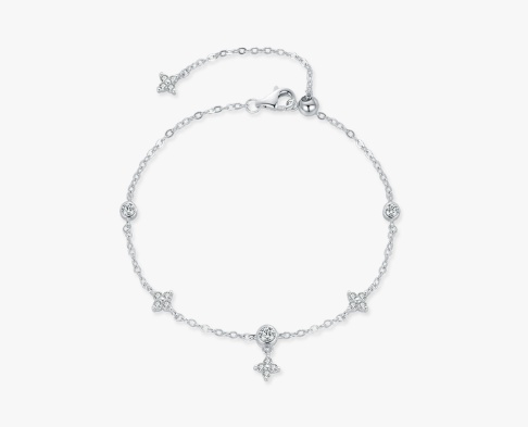 S925 Silver Mori Sweet Delicate Lucky Bracelet For Women