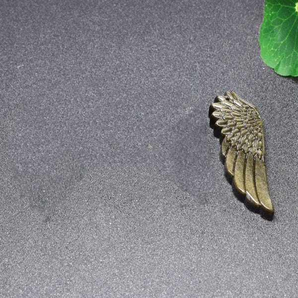 Silver stone Wing Pendant Necklace