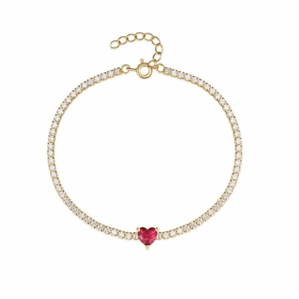 Colorful Crystals Women's Tennis Diamond Bracelet