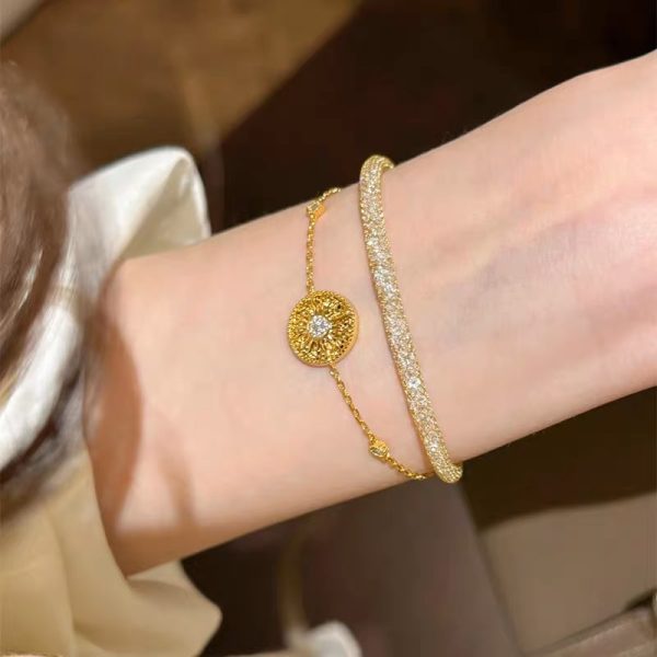 Goddess Mush Ice Bracelet Gold-plated Compass Niche High Sense Asterism