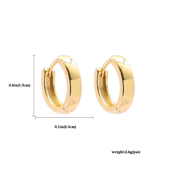 Earrings Temperament Simple Circle Small Hoop