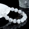 Natural Blizzard Snowflake Round Beads Women's Bracelet