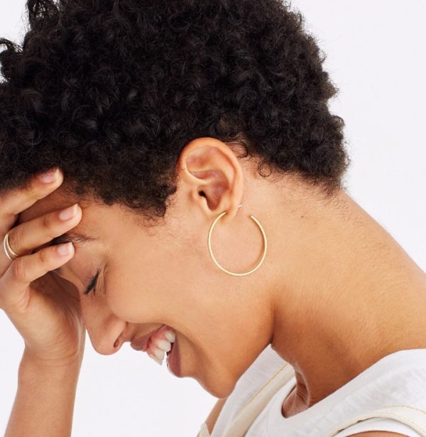 925 silver needle circle stud earrings