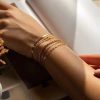 Stainless Steel 5-piece Set Simple Bracelet Does Not Fade