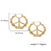 New Exaggerated Retro Geometric Circle Earrings Women