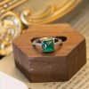Four Claw Diamond Women's Colorful Treasure Ring