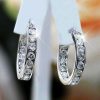 Fashion Zircon Feminine Personality Circle Earrings