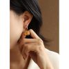 Body Art Side Face Heavy Circle Earrings