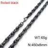 2a671c71-1d54-4beb-89b3-970e5206576b.jpg Black Dot Pattern Men's Necklace Stainless Steel Retro Men Bracelet