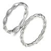 Simple Silver Jewlary Cross Twist Ring