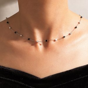 2ab256cf-7c7c-4665-8c72-96062db7a1fe.jpg New Simple Three-dimensional Square Necklace Bracelet For Women