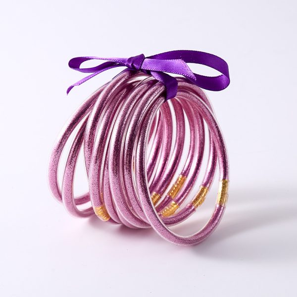 Colorful Silicon Ribbon Bow Bracelet
