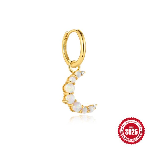 Fashion Moon Necklace Bracelet Earrings Set