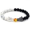 Jewelry Fashion Simple Volcanic Stone White Turquoise