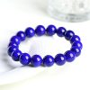 Natural Grade 7A Lapis Lazuli Ball Bracelet