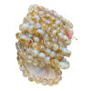 Natural Snowflake Yellow Tower Crystal Honey Milk-in-water Bracelet
