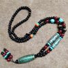 Wholesale Dzi Bead Ethnic Style All-match Pendant Tianzhu Necklace