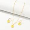 Creative Fashion Resin Butterfly Necklace And Earring Set