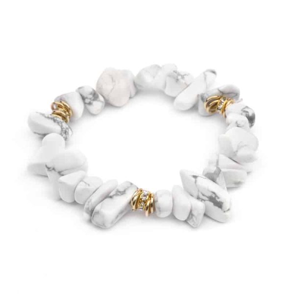 European And American Natural Stone Beaded Bracelet For Women