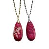 Emperor Stone Water Drop 18K Gold Plating Chain Pendant Necklace