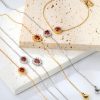 European And American Fashion Round Drop-shaped Stainless Steel Bracelet For Women