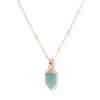 Natural Stone Pendant Necklace Women