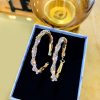Silver Needle Zircon Circle Earring Temperament Diamond Earrings