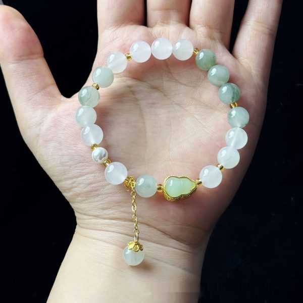 Sunstone Double Circle High Goods Aquamarine Slip Multi-Circle Bracelet