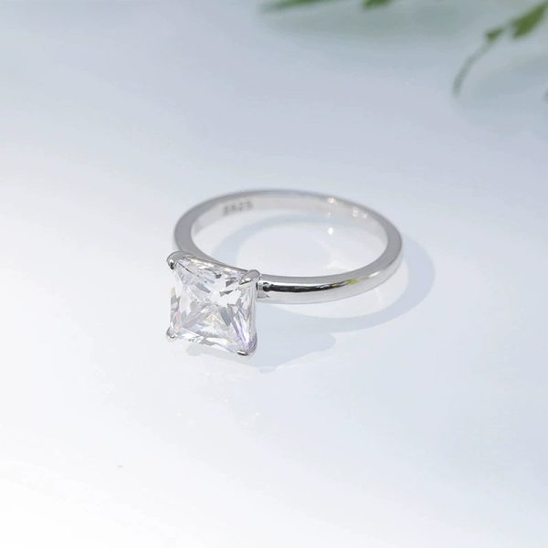 925 Silver Zirconium Jewelry Fashion Simple Ring
