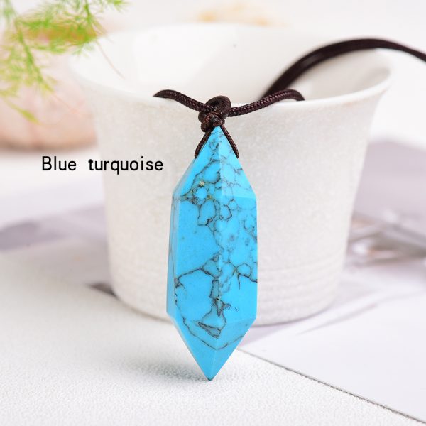 Natural Crystal Rough Hexagonal Prism Energy Stone Jewelry