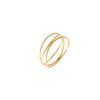 Simple Bracelet Three-layer Geometric Line Ring