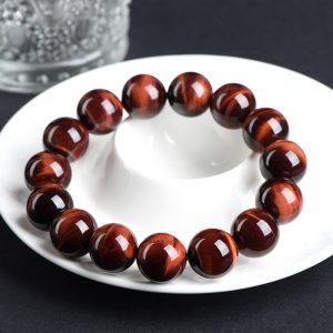 Natural Lightning Red Tigereye Ball Bracelet