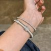 Woven Carved Gold Bracelet Good Luck Comes Brushed High-grade Light Luxury Bracelet For Women