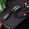 Wholesale Dzi Bead Ethnic Style All-match Pendant Tianzhu Necklace