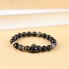 Creative Niche Cute Lying Rabbit Simple Obsidian Bracelet