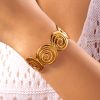 Exquisite And Versatile Creative Style Flower Temperament Cuff Bracelet