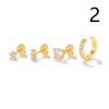 Women's Fashion Irregular Geometric Diamond Earrings Set