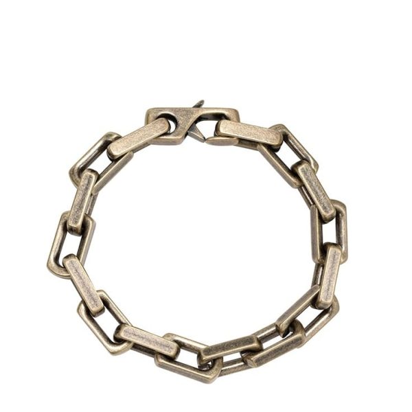 European And American Hip-hop Street Thick Antique Bronze Titanium Steel Bracelet